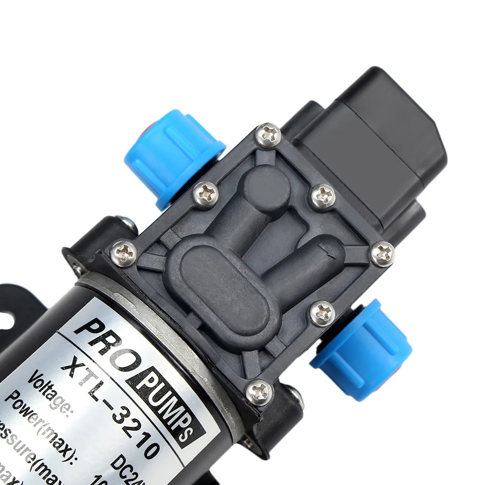 DC 12V 24V 80W Мембранный Водяной насос высокого давления микро мембранный Водяной насос с автоматическим переключателем для RV лодки 8л/мин
