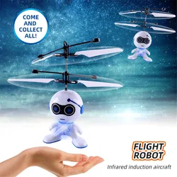Jouet Robot volant avec câble USB, hélicoptère de détection, jouets pour enfants, Suspension d'avion électronique, jouets pour enfants, induction intelligente d'animaux 