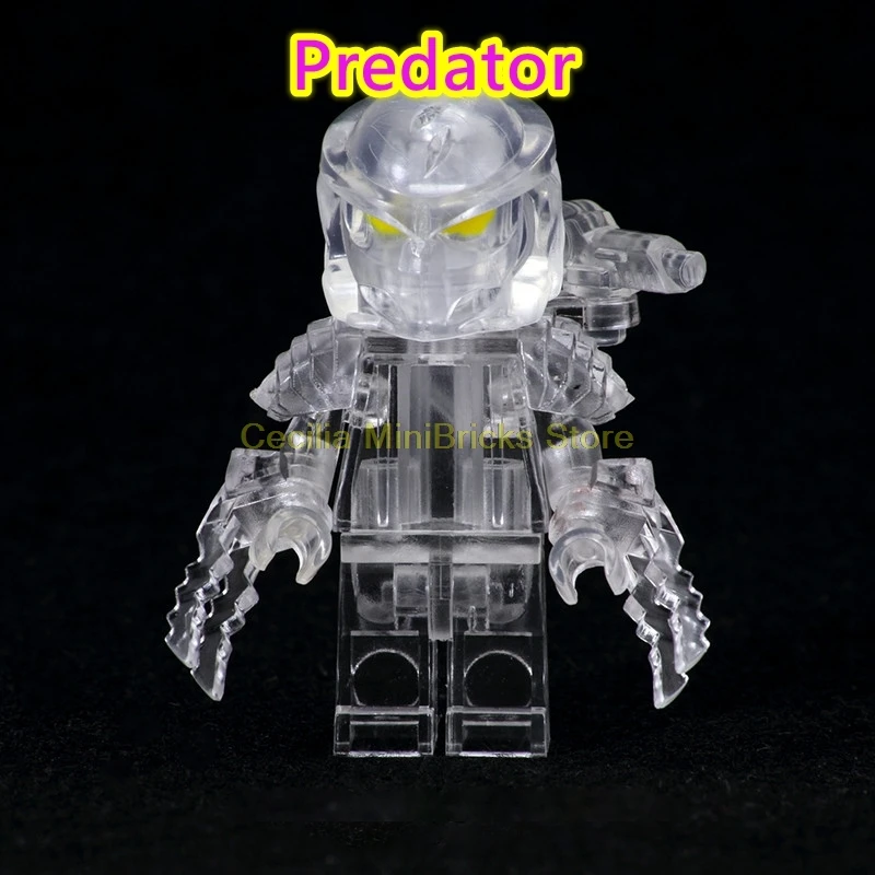 Predator Хэллоуин фильм инопланетянин фигура хищника строительные блоки модель капитан Марвел танос игрушки подарок на день рождения лего technic Creator друзья - Цвет: Predator