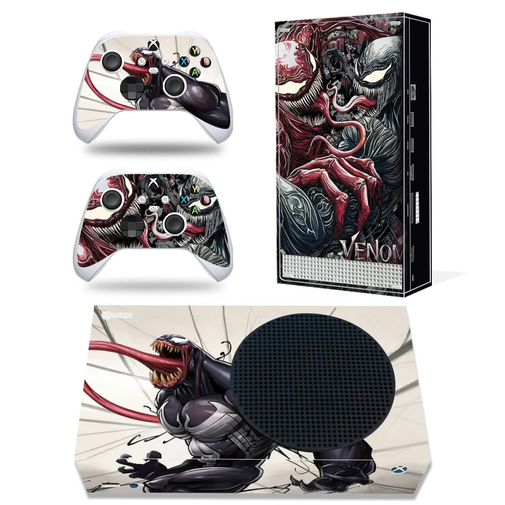 Marvel Iron Man Spiderman Skin Sticker Decal Cover for Xbox Series S Console and 2 Controllers Xbox Series S Skin Sticker Vinyl