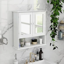 

Bathroom Wall Cabinet with Doule Mirror Doors and Shelvs