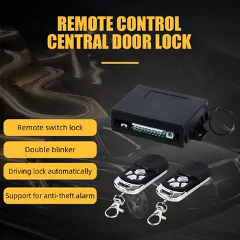 

Vehemo 2PC Remote Control + 4PC Motor Remote Lock Keyless Entry Central Control Motor Car Central Lock for Double Blinker