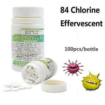 

Multifunctional Bleach Chlorine 84Disinfectant Liquid Effervescent Tablet 100pcs