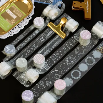 

Cute Plant star lace transparent PET Masking Tape Adhesive Tape DIY Scrapbooking Sticker Label Stationery