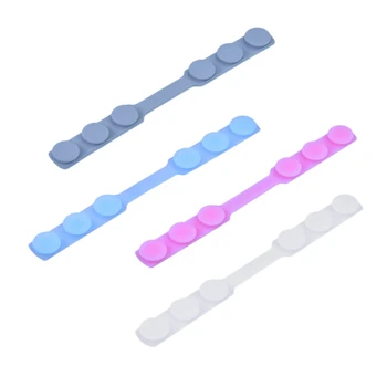 

10PCS Silicone Face Mask Ear Hooks Buckle Mask Adjustable Ear Strap Extension Disposable Mask Anti Lock Buckle