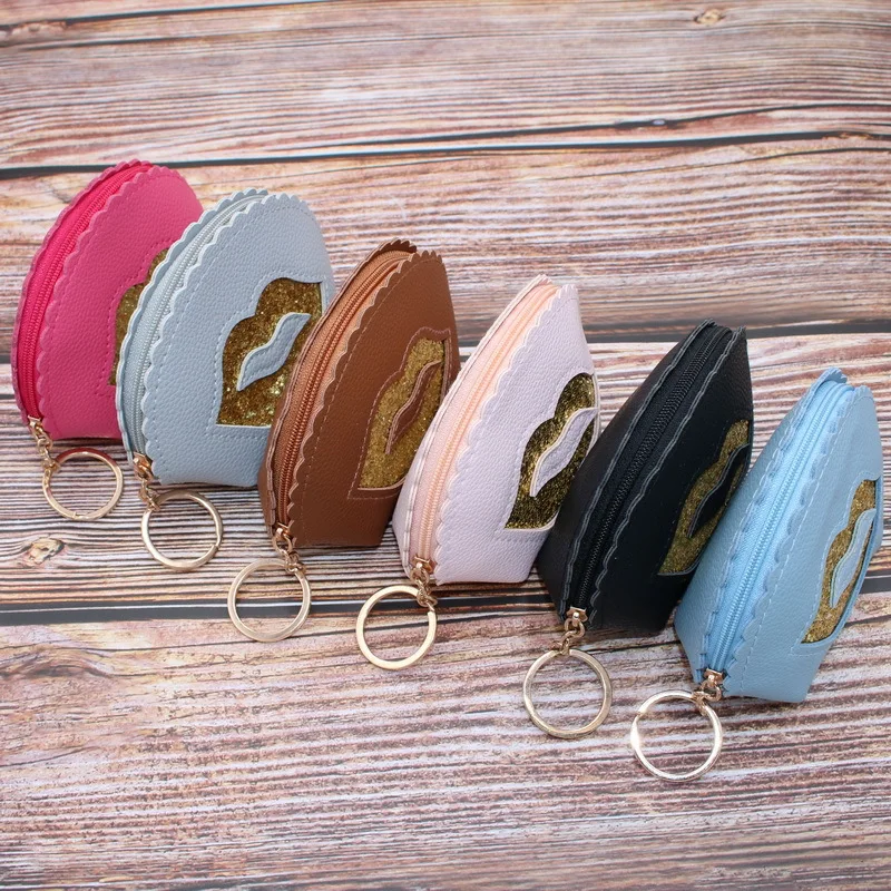 

South Korea Cartoon Simple Korean-style Purse Women's Mini Coin Bag Wallet Women's Short Fabric Coin Pocket PU Leather