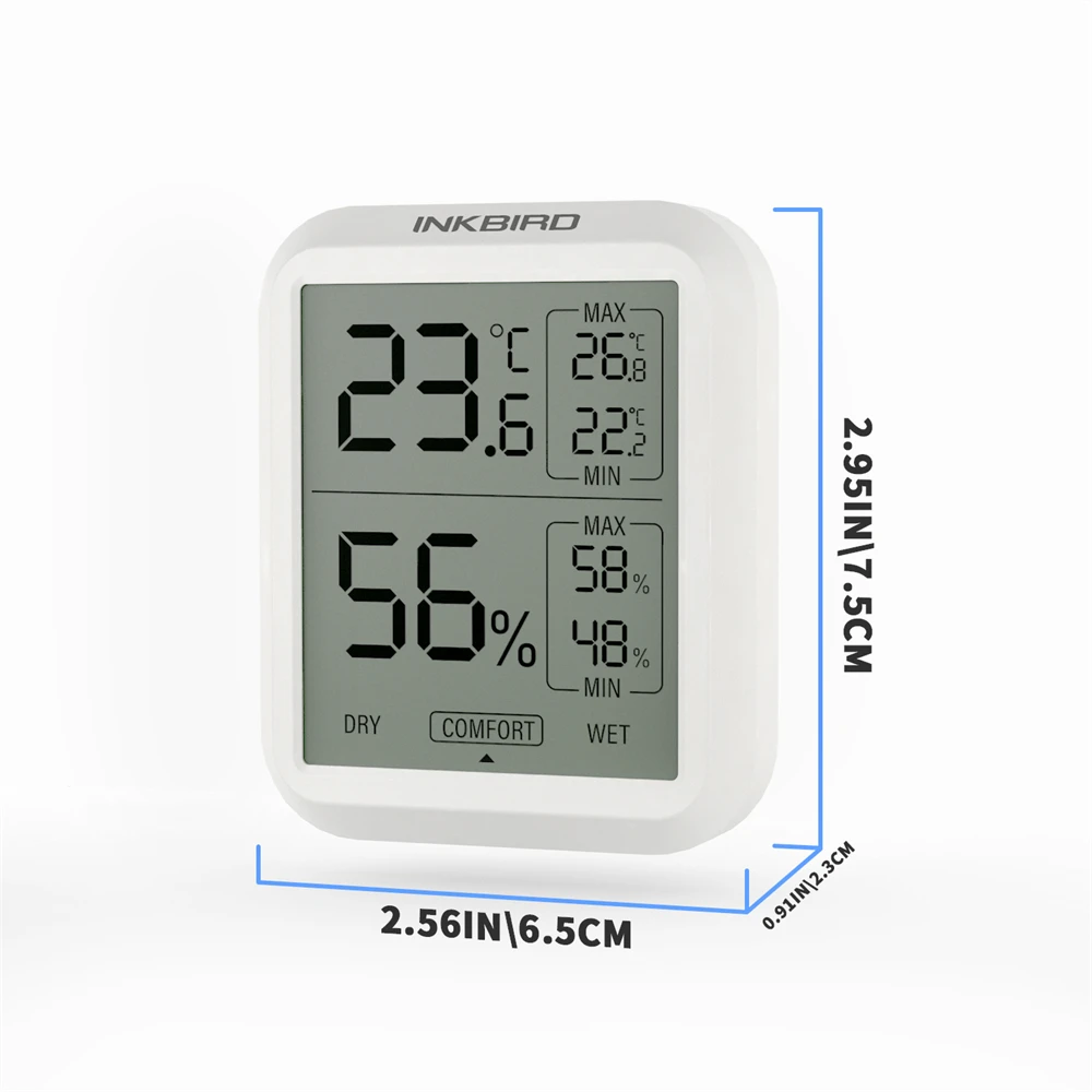 Digital Thermometer And Hygrometer ITH-20 Instant Read Temperature Humidity Gaug