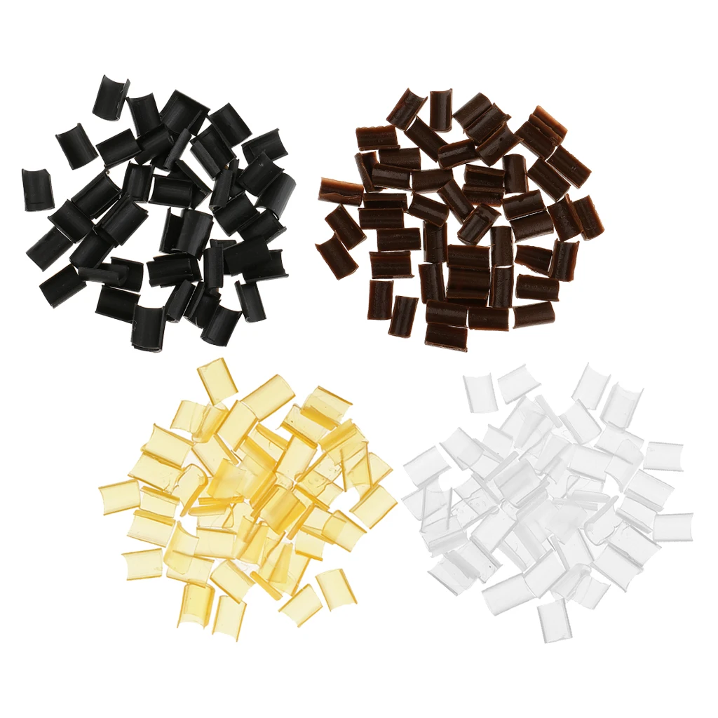 200 Lot Hair Extension U Tip Keratin Granule Rebond Hot Fusion Glue 4 Colors