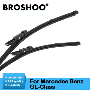 

BROSHOO Auto Car Windshield Wiper Blade Rubber For Mercedes Benz GL Class X164 X166 Fit Pinch Tab/Push Button Arm 2006 To 2017