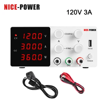 

Newest 120V 3A Switching DC Lab Power Supply Laboratory Adjustable Precision Digital LED Display DC regulated Bench Source diy