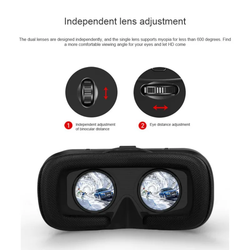 6-го поколения 3D старшего VR гарнитура 3D VR очки VR фильм очки SC-G04 для 4,7-6 дюймов/Android WIN IOS системы