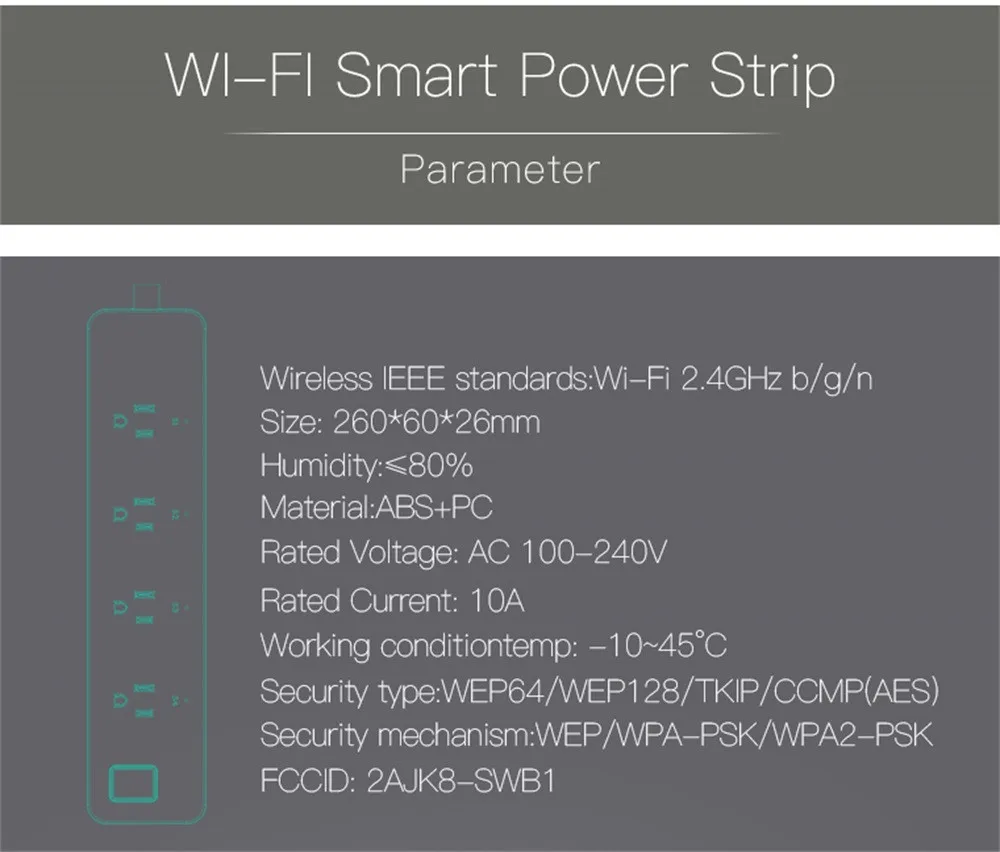 SWB1US WiFi Разъем питания переключатель для Amazon умный дом приложение управление Умный дом модули автоматизации 8,6