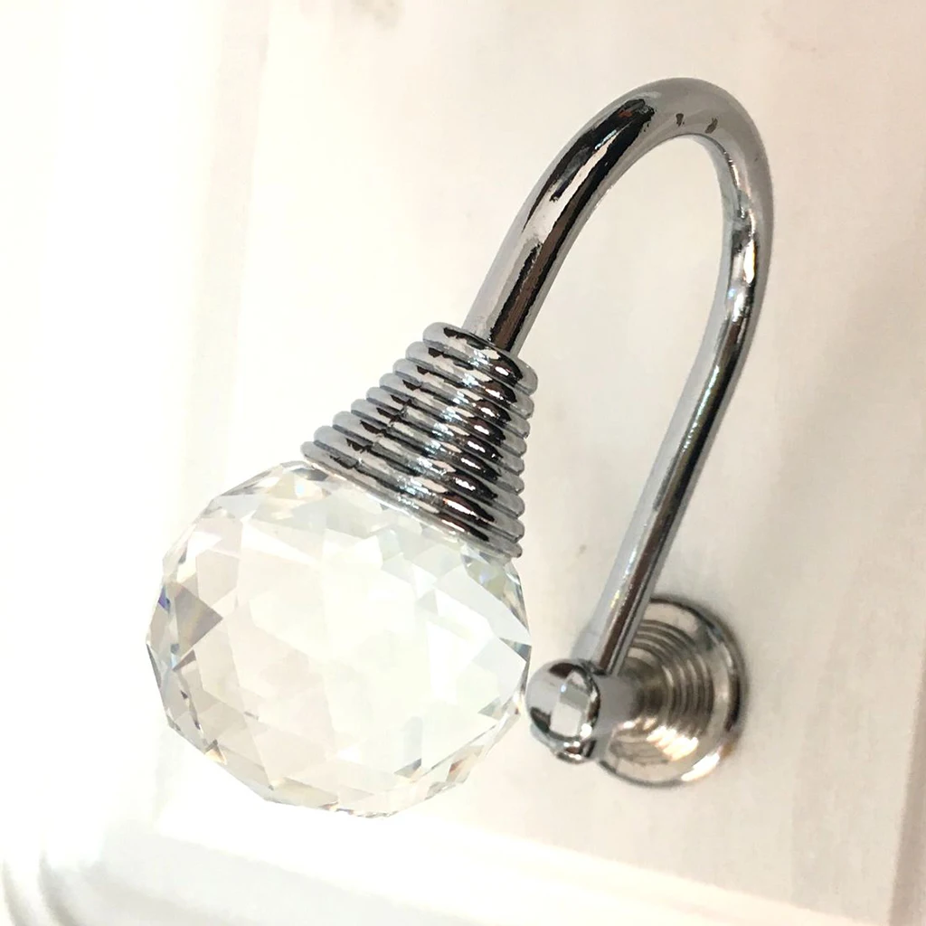 Alloy Crystal Curtain Hold Backs Tie Back Wall Hook Holder Hanger 3 Pattern