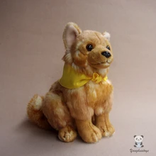 Милая плюшевая зверушка кукла Шиба игрушка мягкая настоящая жизнь плюшевые куклы для собаки подарки для девочек и мальчиков