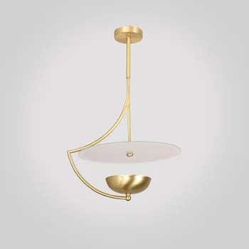 

Nordic copper pendant lights luxury simple bedroom bar desk pendant lights creative personality hotel villa art lamps