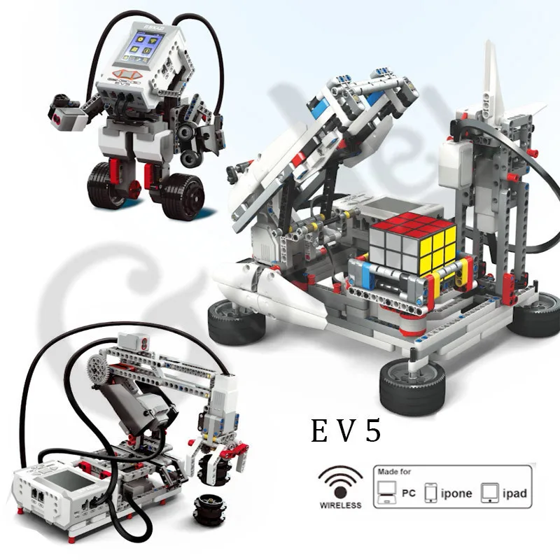 

Technic Programming Series the EV3 Robots Model Building Blocks Education Set STEAM Compatible For EV5 45544 Robotics DIY Toys
