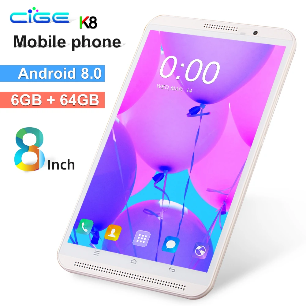 8 дюймов, Android 9,0, планшет, ПК, с функцией звонка, 4G, FDD, Lte, планшеты, 6 ГБ ОЗУ, 64 Гб ПЗУ, два диапазона WiFi, 2,4G/5G, gps, FM, Bluetooth, 10 10,1