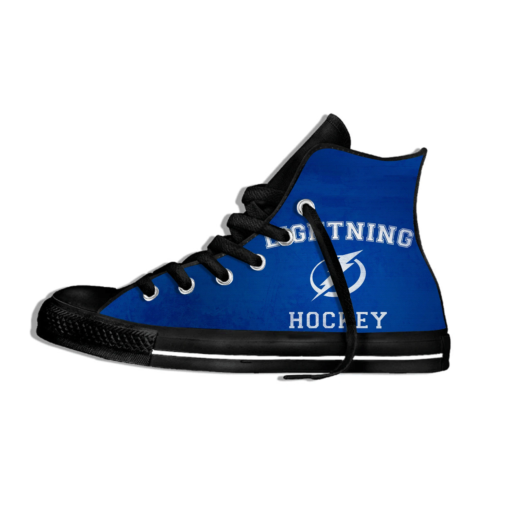 Для мужчин/Для женщин Дышащие кроссовки Lightning легкий обувь с высоким берцем залива Тампа Хоккей вентиляторы повседневная обувь на плоской подошве; парусиновая обувь