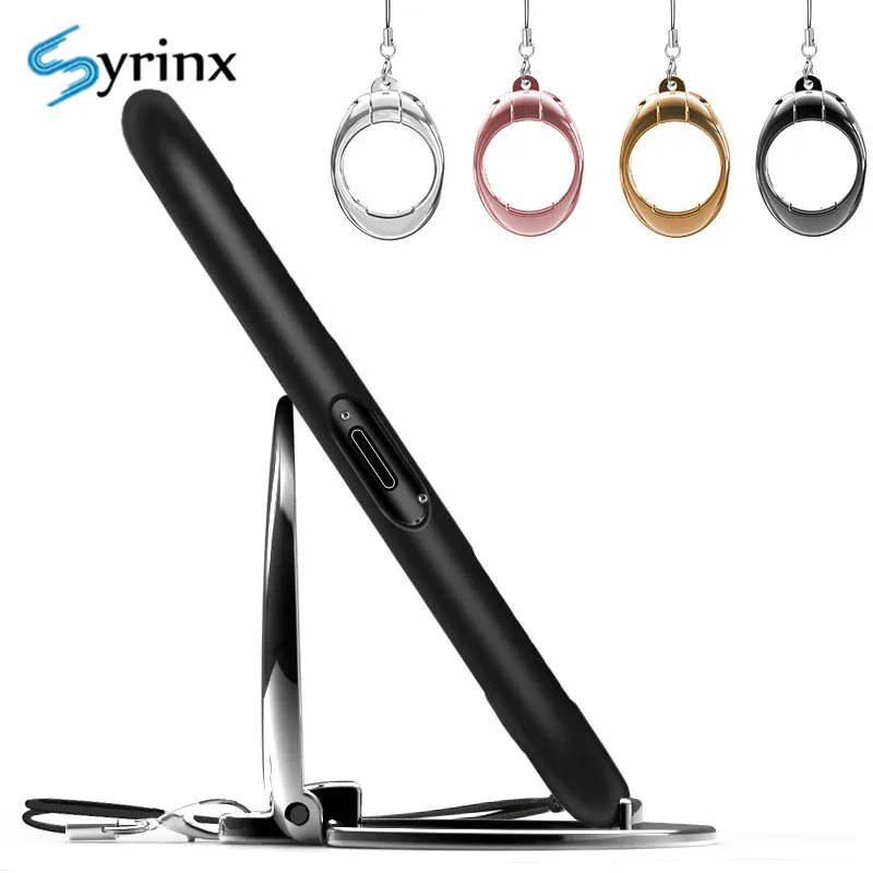 

Ultra Thin Finger Ring Holder Metal Multifunction 2 in 1 Light Mobile Phone Lanyard Strap Pendant Universal Phone Ring Holder