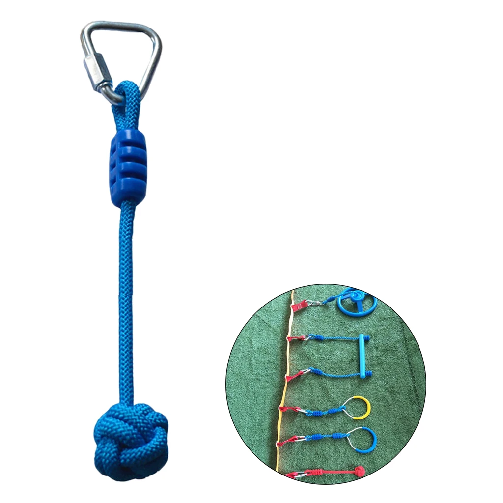 Backyard Line Hanging Obstacle Course Accessories for Kids - Slackline Fists, Swing Climbing Monkey Fist 4
