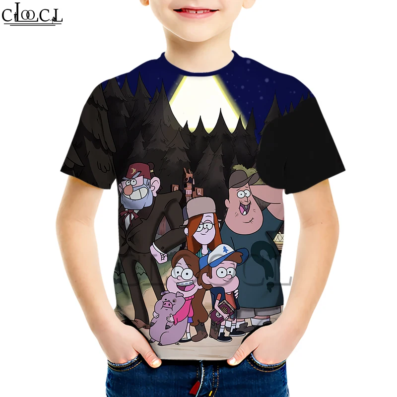 Kids T shirt 18 Детская футболка с аниме «Ponyo on The Cliff» Детский костюм с 3D принтом для мальчиков и девочек уличная детская футболка с короткими рукавами, топы - Цвет: Kids T shirt 18