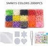 5mm Hama beads 15 24 48color/set perler beads Iron Paper ironing beads Diy  puzzles pegboard Handmade toys for girls 2
