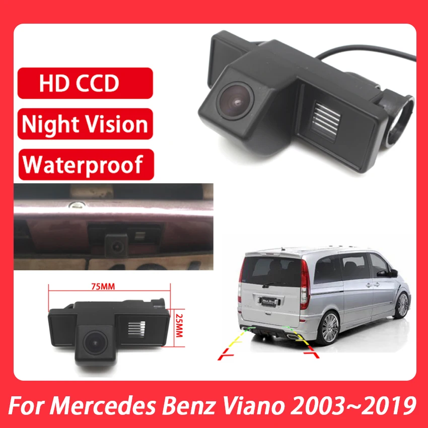 Car Reverse Parking Camera For Mercedes Benz Viano 2003~2019 Night Vision Rear View Waterproof high quality RCA | Автомобили и