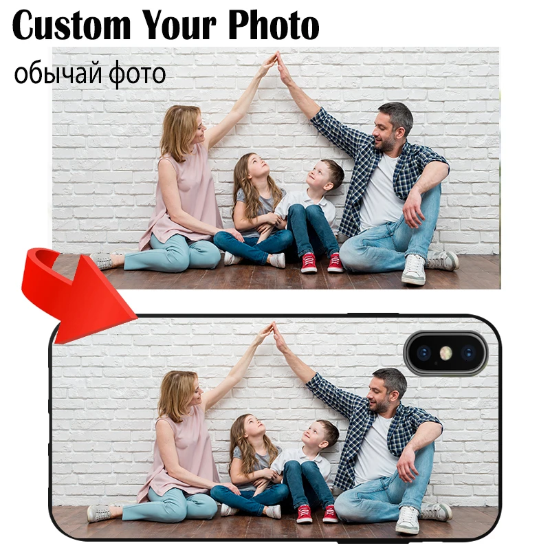 DIY Present Photo Custom Phone Case Soft Cover For Huawei Mate 10 20 30 Lite Pro Enjoy 7 7S 8 8E Maimang 6 TPU Black Cove |
