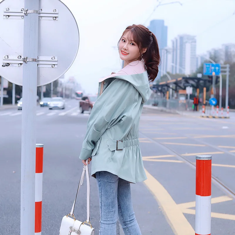 

Coat Female Spring 2019 New Style Korean-style Loose Fashion Solid Color Students Tops