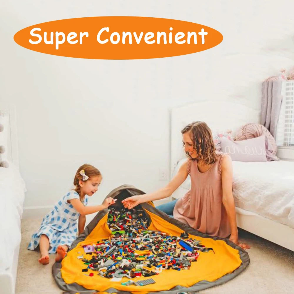 Новая портативная Детская сумка для хранения игрушек и игровой коврик Lego Toys