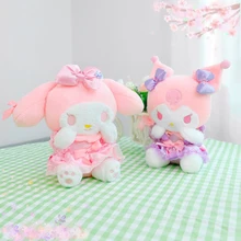 

20Cm New Kawaii Anime Sanrioed Mymelody Kuromi Lovely Soft Doll Cute Stuffed Plush Dolls Kids Toys for Girls Birthday Gift
