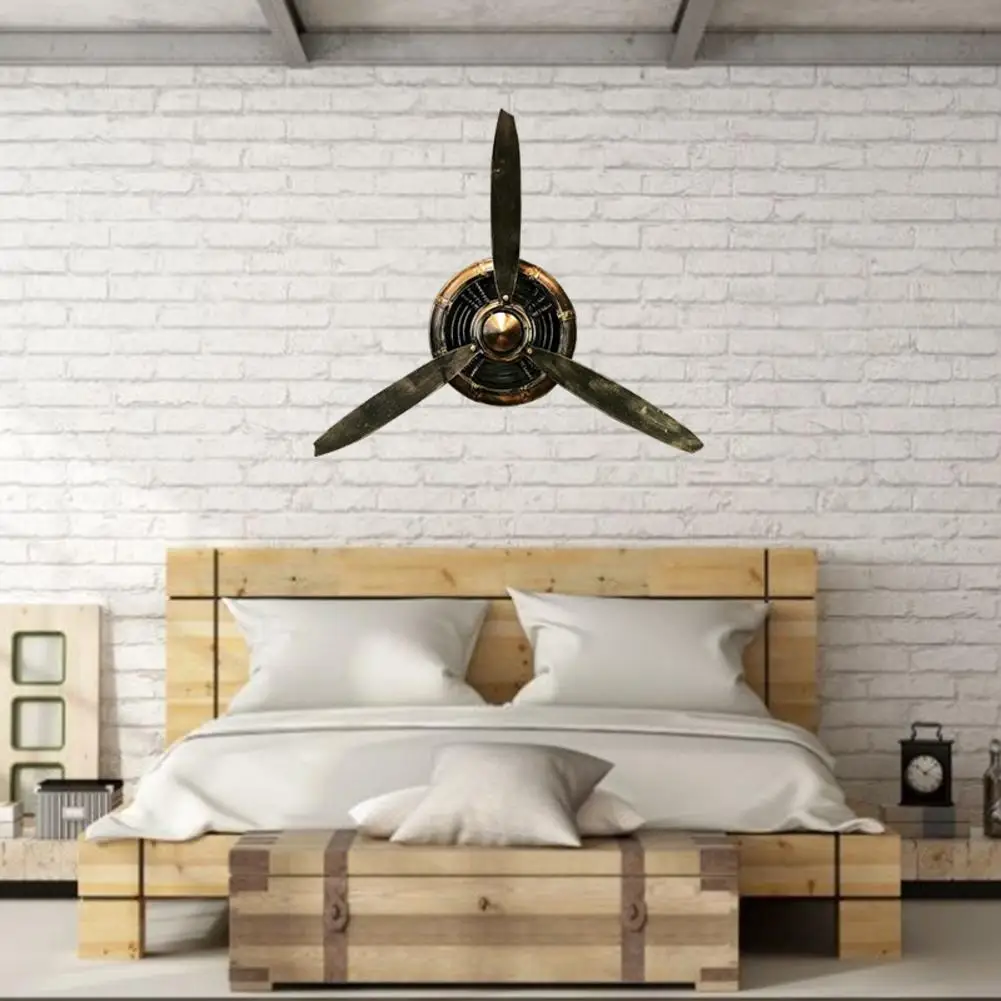 

Aircraft Decorative Metal Propeller Retro Wrought Iron Wall Clock Propeller Wall Decoration Wall Hanging Clock Propeller