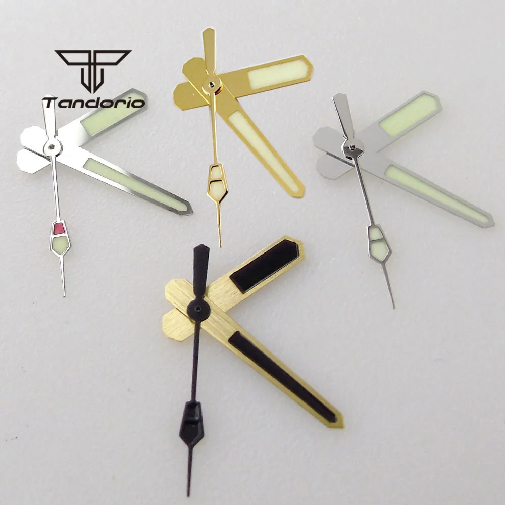 

Green Lume Silver/Golden Watch Hands Needles Fit for NH35 NH36 7s26 7s36 7s25 7s35 6r15 4r15 4r35 4r36 6309 7002 7009 Movement