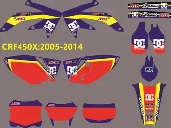 

CRF450X 2005-2014 3M Graphics Decals Stickers Free customization For Honda CRF450X 2005 2006 2007 2008 2009 2010 2011 2012-2014