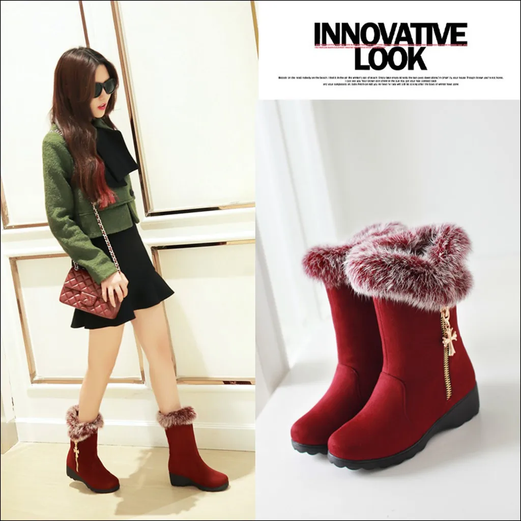 

Women's Short Boot Lady Boots Platform Sports Shoes Woman Low Heels booties Leather Booties Round Toe Zipper Luxury Designer