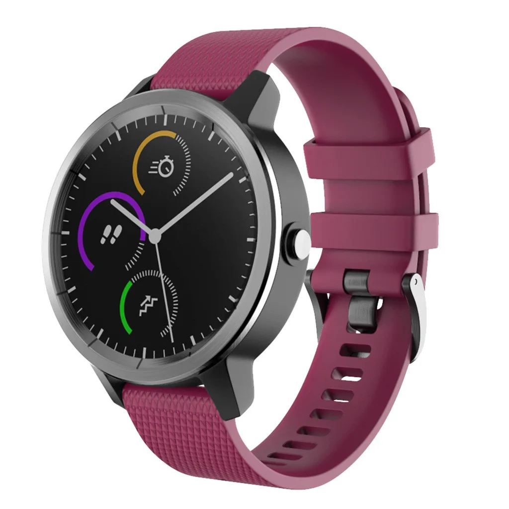Маленький силиконовый ремешок на запястье для Garmin Vivoactive 3, браслет, Смарт-часы, ремешок для мужчин, Т-образный ремешок для женщин и мужчин, спортивный ремешок для часов, 19Aug