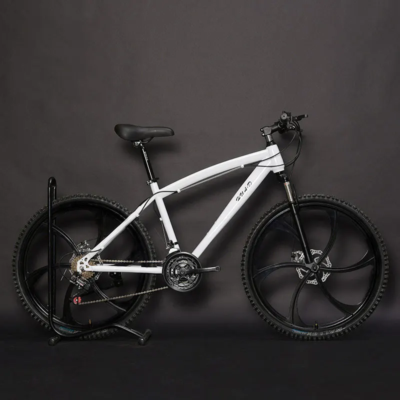 Mountain Bike 26 Inch Adult Shifting One Wheel 6 Knife Aluminum Alloy Rim Double Disc Brakes Student Off Road Bicycle Mountain Bike 26 Inch Adult Shifting One Wheel 6 Knife Aluminum Alloy Rim Double Disc Brakes Student Off Road Bicycle