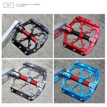 

4 Bearings Bicycle Pedal Widen Anti-slipaluminum Pedals Ultralight CNC MTB Mountain Bike Pedal Sealed Bearing Pedals Flat Pedal