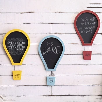 

Wooden Wall Hanging Message Board Retro Small Blackboard Shop Advertising Board