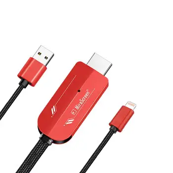 

For Lightning to HDMI Converter Mirror Cable Adaptor for Apple Mirroring Multiple Device