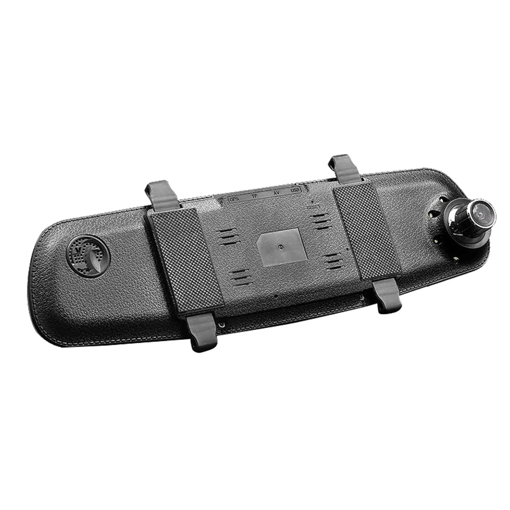 Автомобильный видеорегистратор двойной объектив HD 32G 4,3 дюймов зеркало заднего вида видео рекордер автомобиль камера для приборной панели g-сенсор
