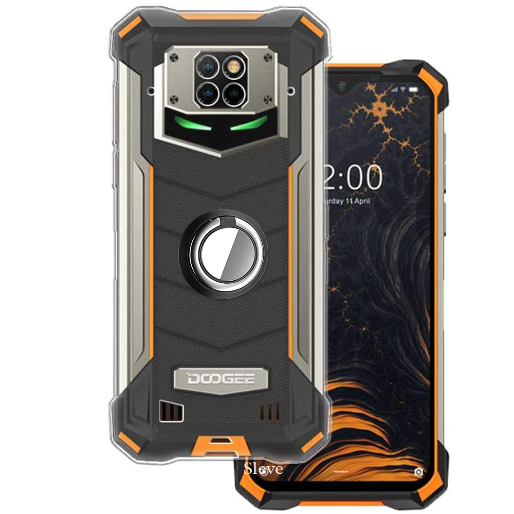 Custodia Con Staffa Ad Anello In Metallo Per Doogee S88 S88 Plus Cover Posteriore In Silicone Morbido Morbido Per Doogee S88 Pro Couqe Fundas
