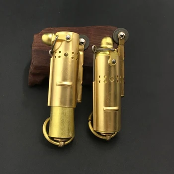 

Brass Lighter Retro Kerosene Lighter Mini Portable Cigarette Lighter Holiday Gift Cigarette Accessories Support Wholesale