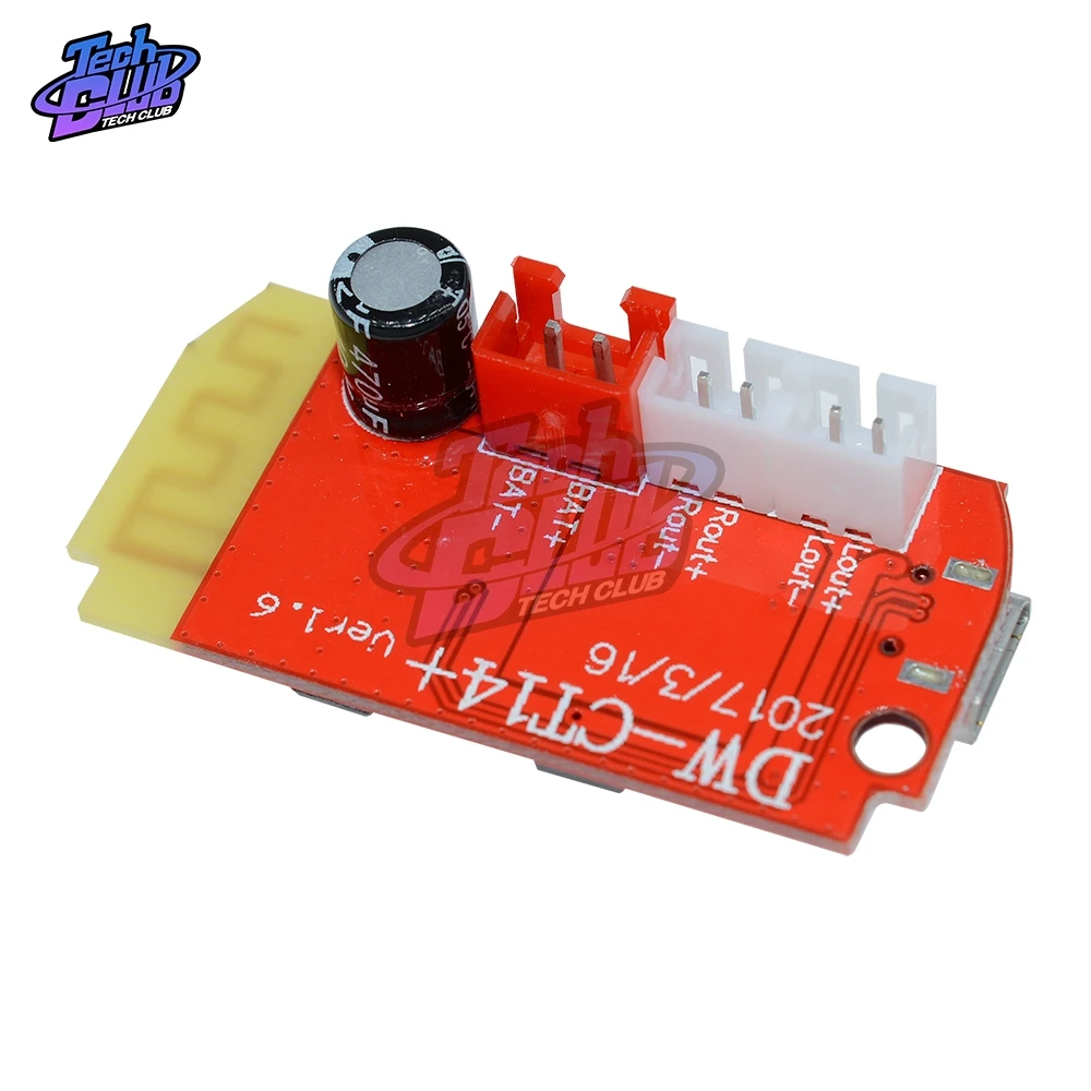 5W+5W Bluetooth Module Power Amplifier Board CT14 Micro 4.2 Stereo 5VF Mini with Charging Port for Refitting Idle Sound Box