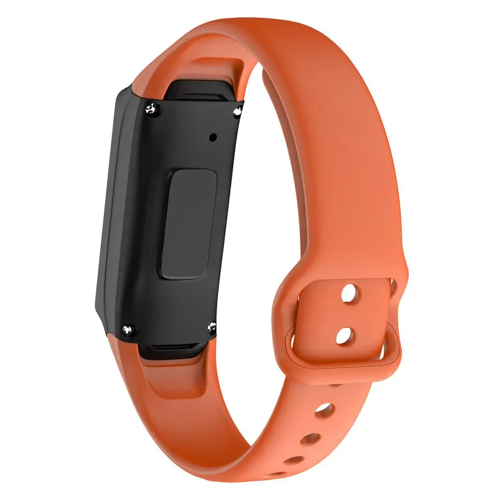 Высокое качество Slicone Браслет Loopback ремешок для samsung Galaxy Fit SM-R370 многоцветный Силиконовый ремешок для часов - Цвет: Orange