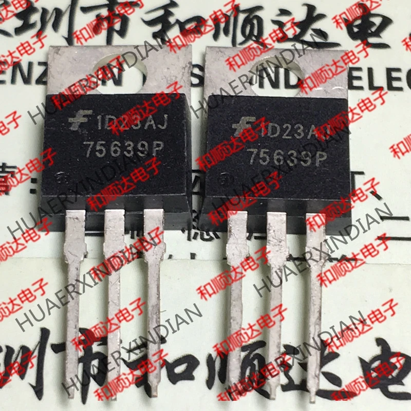 20PCS/LOT New original HUF75639P3 75639P TO-220 100V 56A