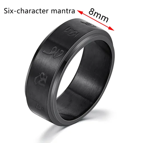Ring For Women Spinner Fidgets Rings Stainless Steel Rotate Freely Spinning Anti Stress Accessories Jewelry 2021 Gifts