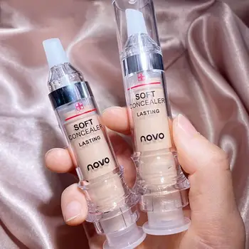 

NOVO Foundation Makeup Liquid Concealer Convenient face Concealer Cream Waterproof Make Up Base Concealer Korean cosmetics