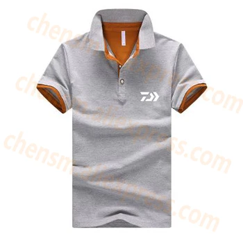 

2020 DAIWA Fishing Clothing POLO Quick-Drying Breathable Fishing Tshirt Anti-UV Sun Protection Short Sleeve Fishing Clothes