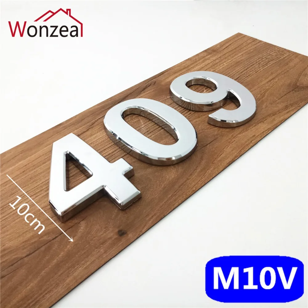 M10V亮银10cm塑料门牌=d混合409